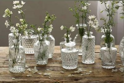 Vases-Bud Vases / Assorted / Clear / set of twenty(20)