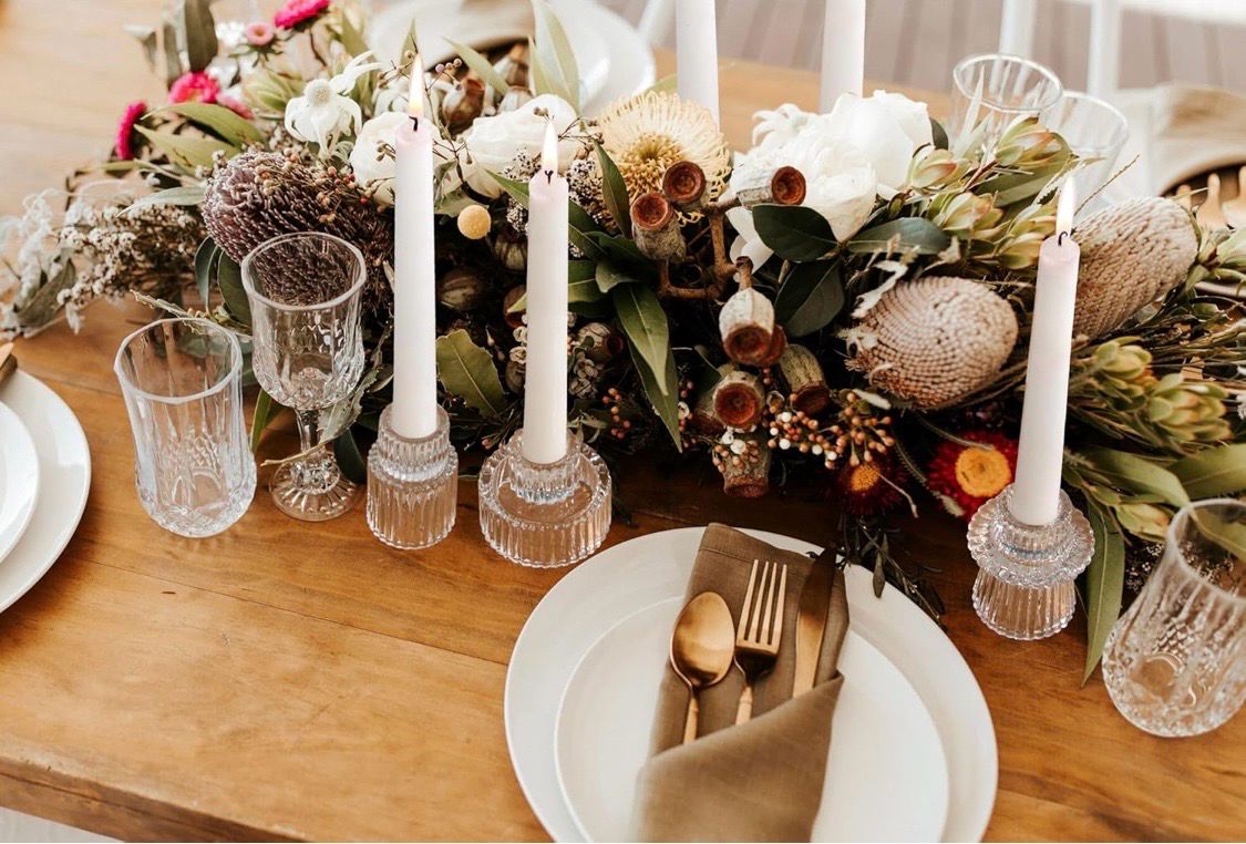 Clear Glass Candlesticks/votive 𝑆𝑒𝑡 𝑂𝑓 𝑇𝑤𝑜