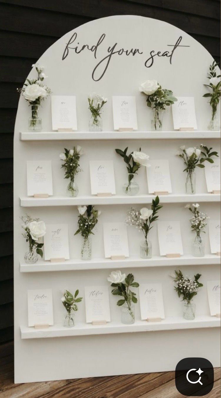 Mirrors &amp; Signs / Personalization of your choice Included / Bud Vases Included / Personalized Seating Cards Included as Well / **FLOWERS NOT INCLUDED**