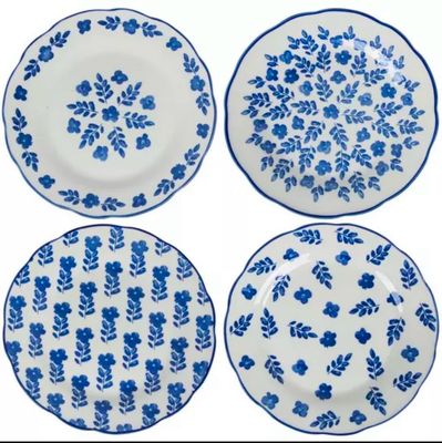 Blue Floral Salad Plates~ Pairs Well With Out White Dinner Plates