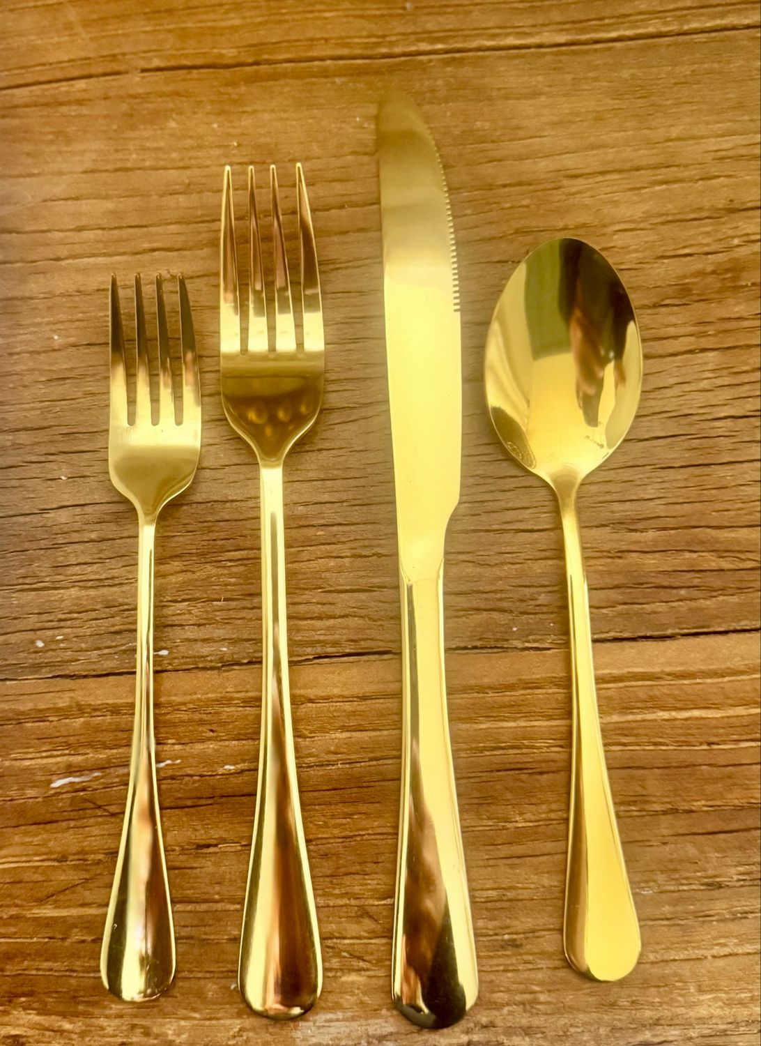 Flatware- Gold Premium Set Of Four