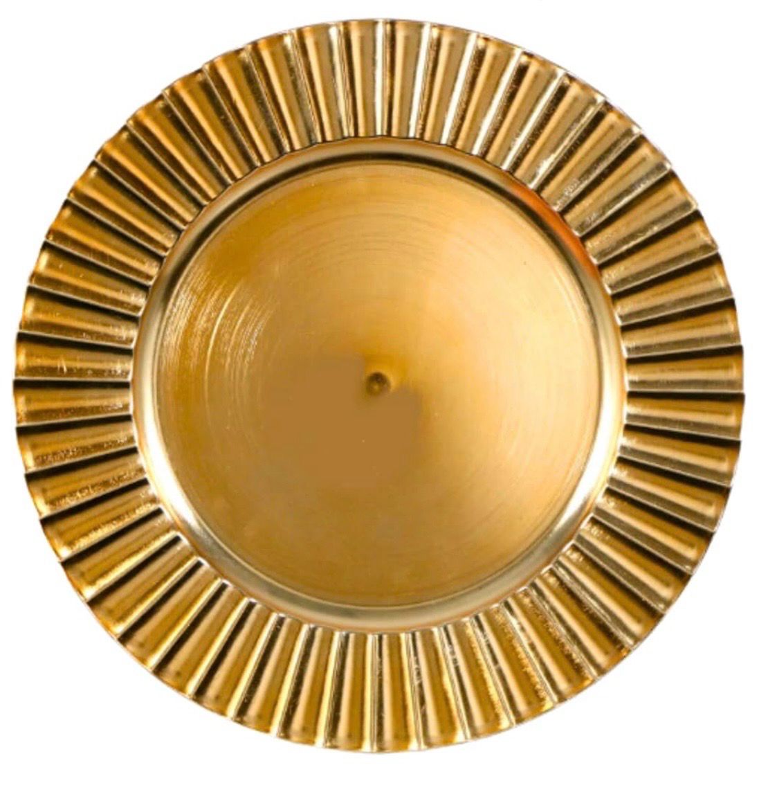 Charger- Golden Fluted 13”