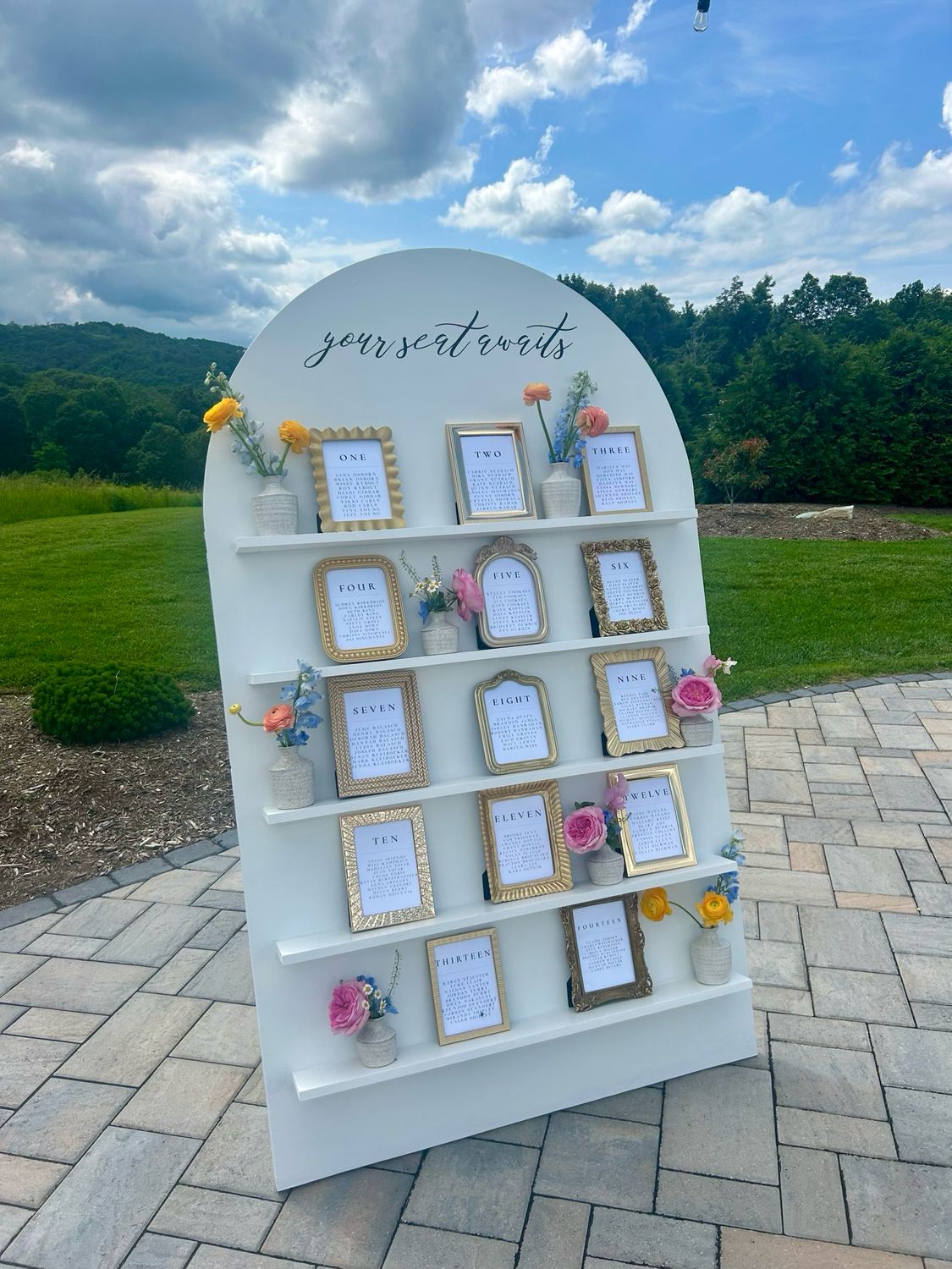 Mirrors &amp; Signs / Personalization of your choice Included / Bud Vases Included / Personalized Seating Cards Included as Well / **FLOWERS NOT INCLUDED**