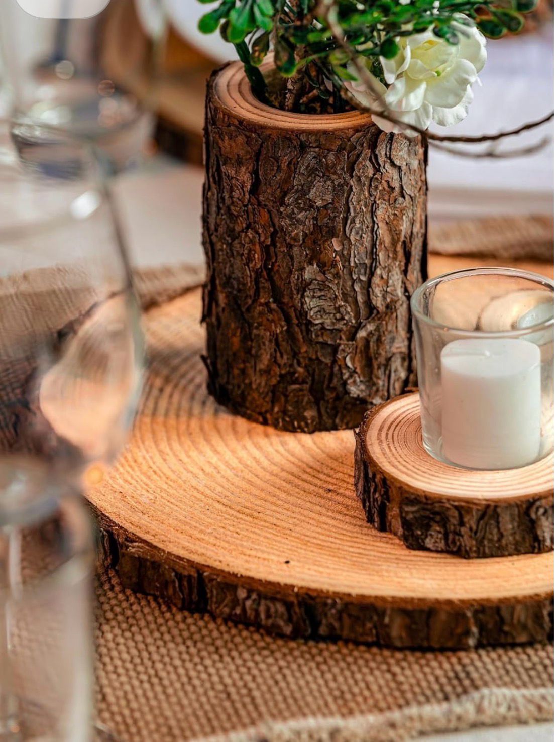 Centerpiece- Wood block