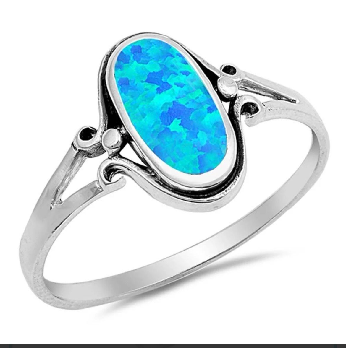 Oxidized Blue Opal
