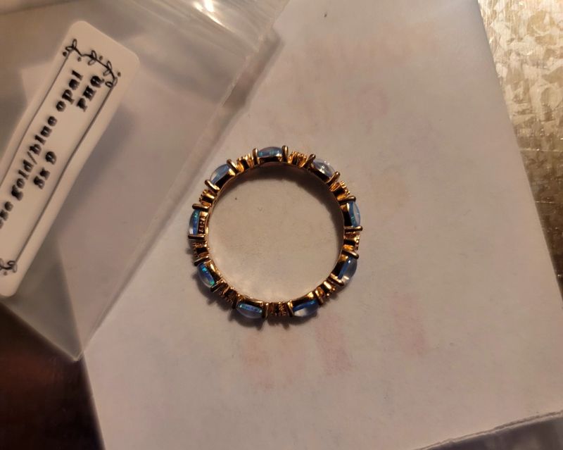 Rose Gold/ Blue Opal