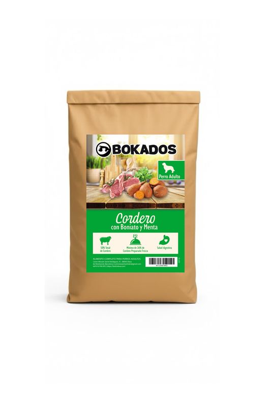 BOKADOS CORDERO CON BONIATO Y MENTA GRAIN FREE
