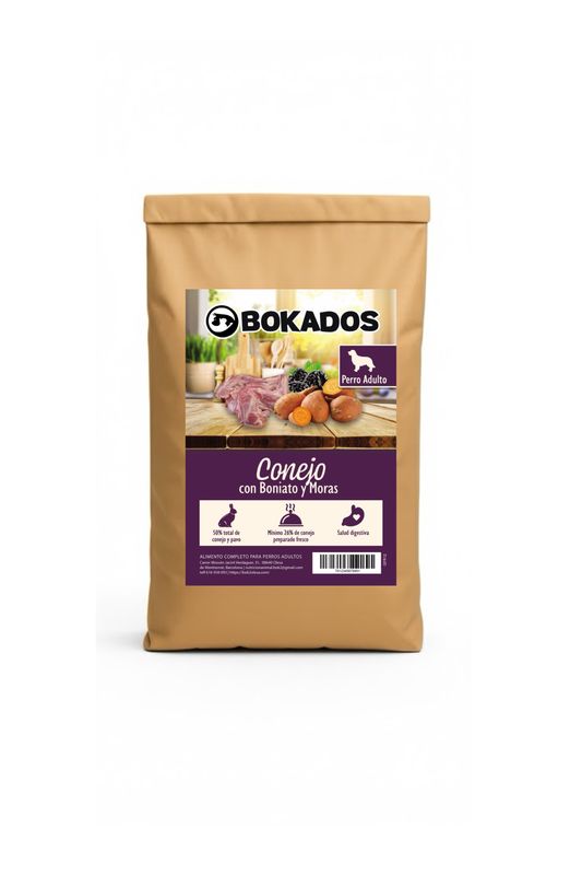 BOKADOS CONEJO CON BONIATO Y MORAS GRAIN FREE