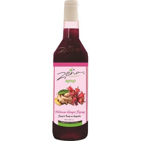 ​Hibiscus- en Gembersiroop 700ml Zena