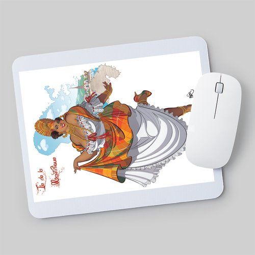 Tapis de souris Miss ronde Martinique