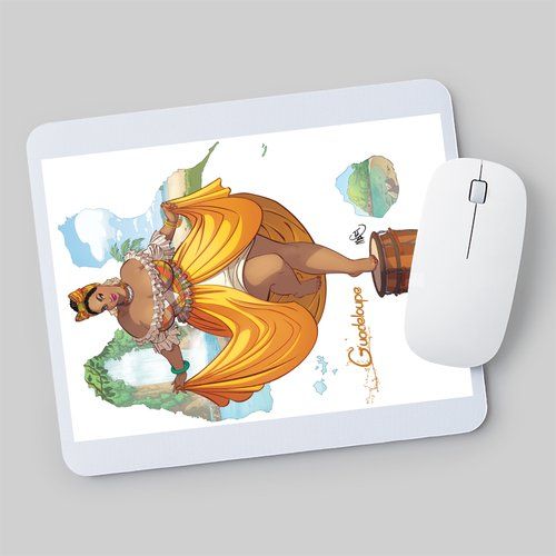 Tapis de souris Miss ronde Guadeloupe