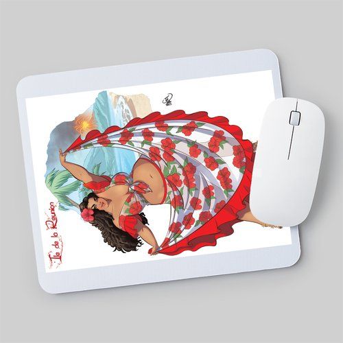 Tapis de souris Miss ronde Réunion