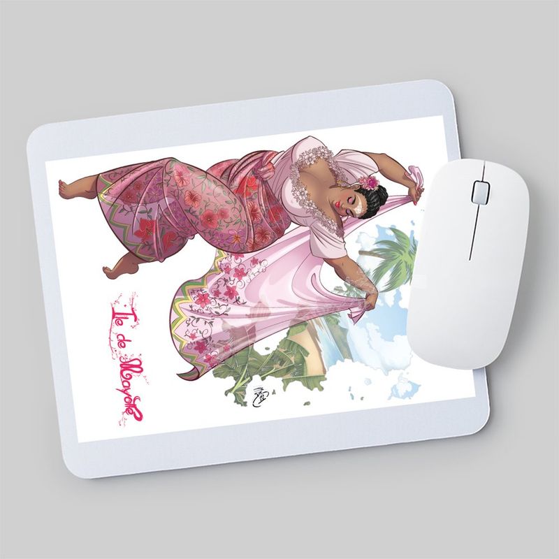 Tapis de souris Miss ronde Mayotte