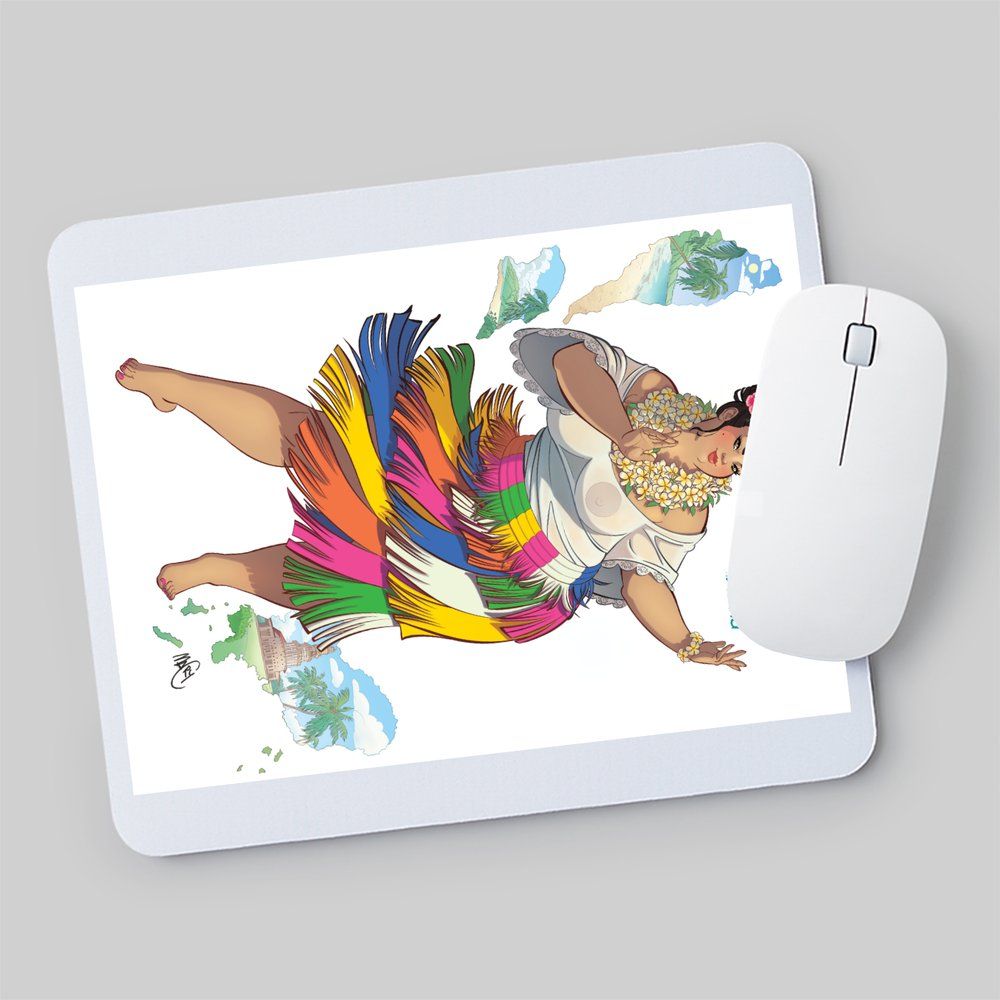 Tapis de souris Miss ronde Wallis et Futuna