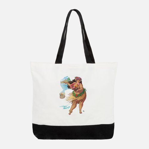 Grand Sac fourre-tout en coton Le Shizuku Comix - Tahiti / Guyane