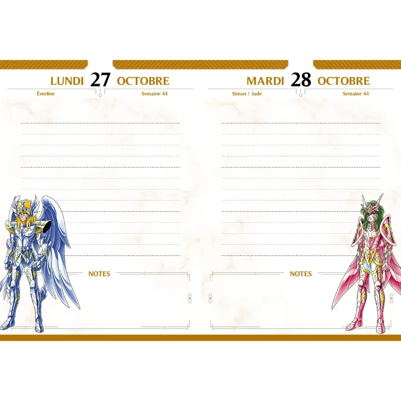 Agenda Saint Seiya 2026-2027