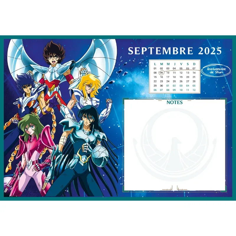 Agenda Saint Seiya 2026-2027
