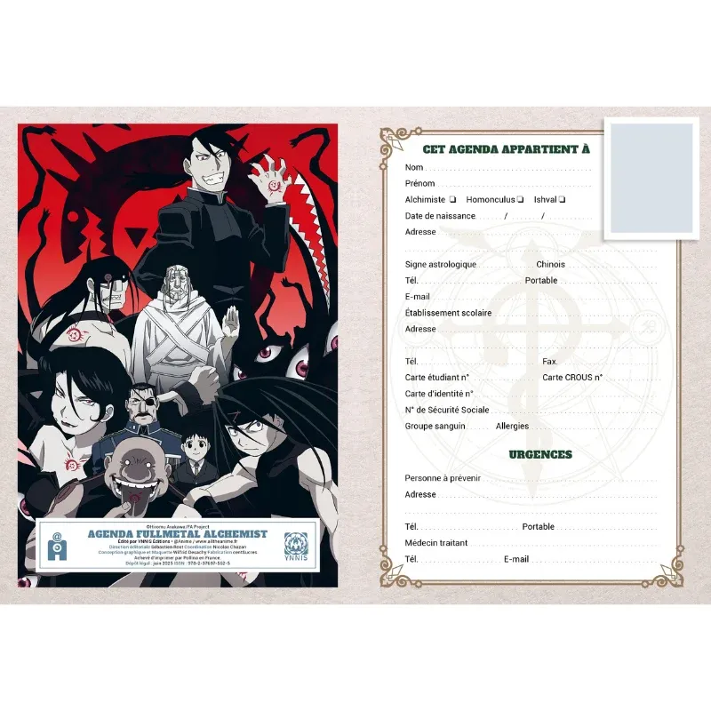 Agenda Fullmetal Alchemist 2026-2027