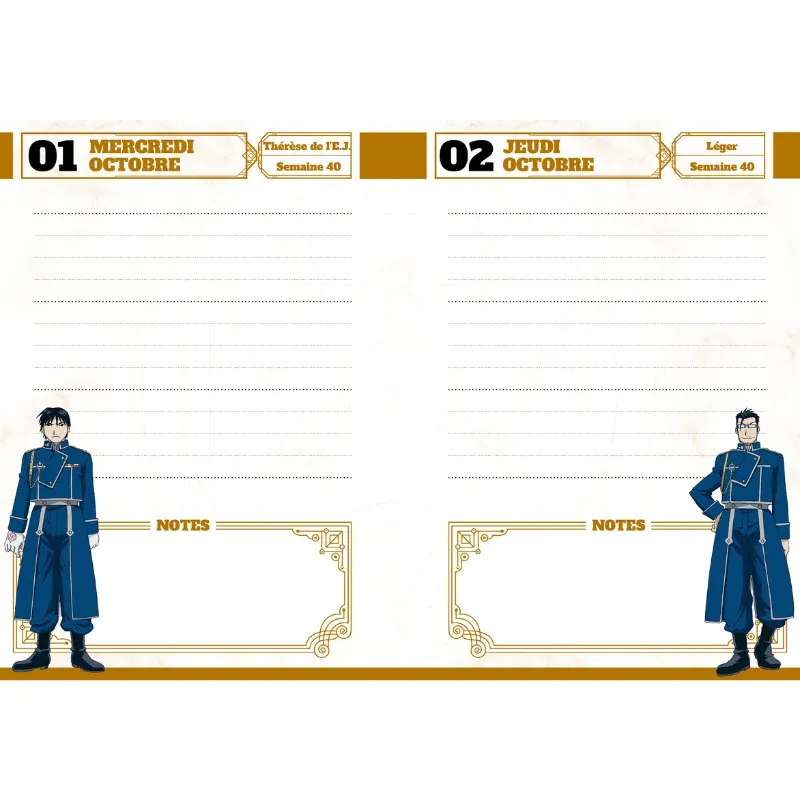 Agenda Fullmetal Alchemist 2026-2027
