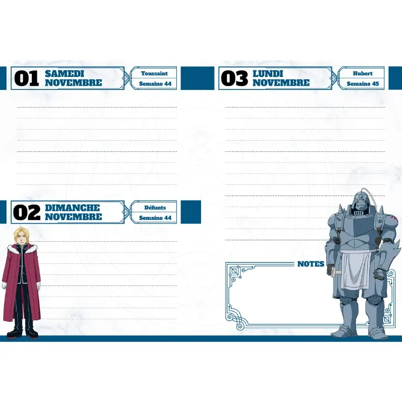 Agenda Fullmetal Alchemist 2026-2027