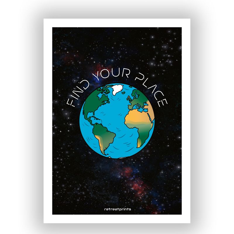 Find Your Place - 50×70cm