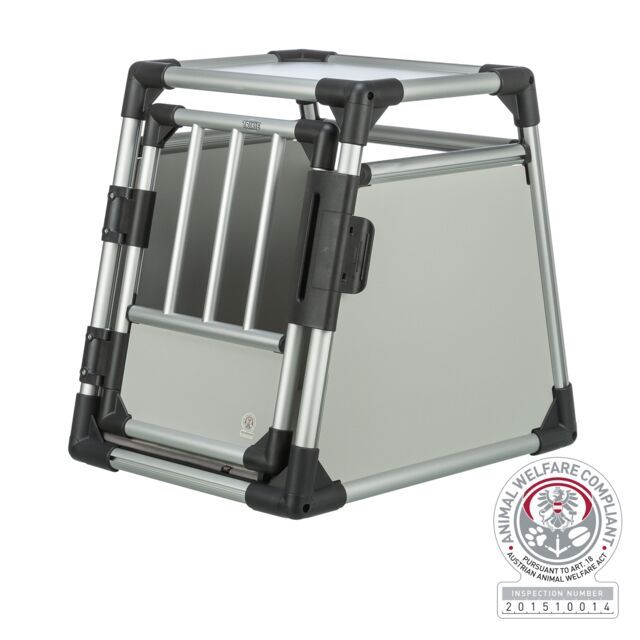 Vervoersbox, aluminium S: 48 × 57 × 64 cm, lichtgrijs/zilver 39340