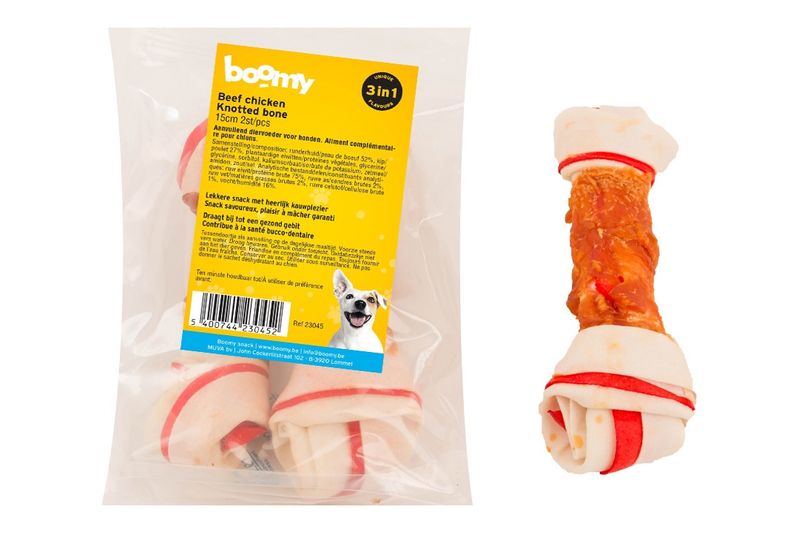 BC Knotted bone 15cm 2st    23045