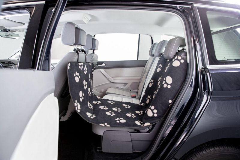 Autobeschermdeken, smal, ook voor voorstoel 0,65 × 1,45 m, zwart/beige  13235