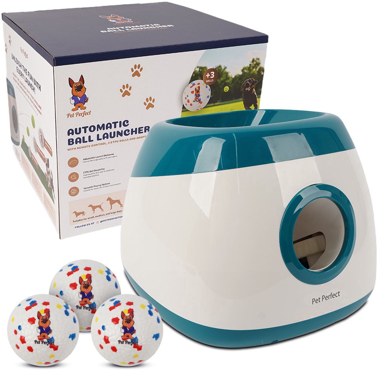 Automatische XL Ballenwerper - Blauw 23018