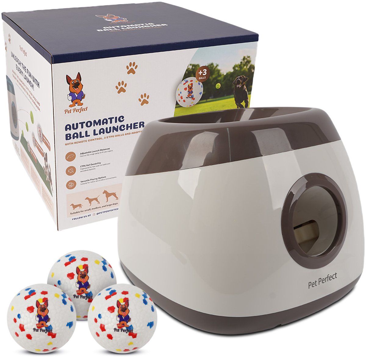 Automatische XL Ballenwerper - Grijs 23017