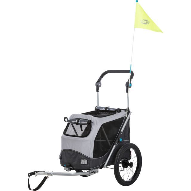 Fietskar, snelvouw-functie S: 58 × 93 × 74/114 cm, grijs  12794
