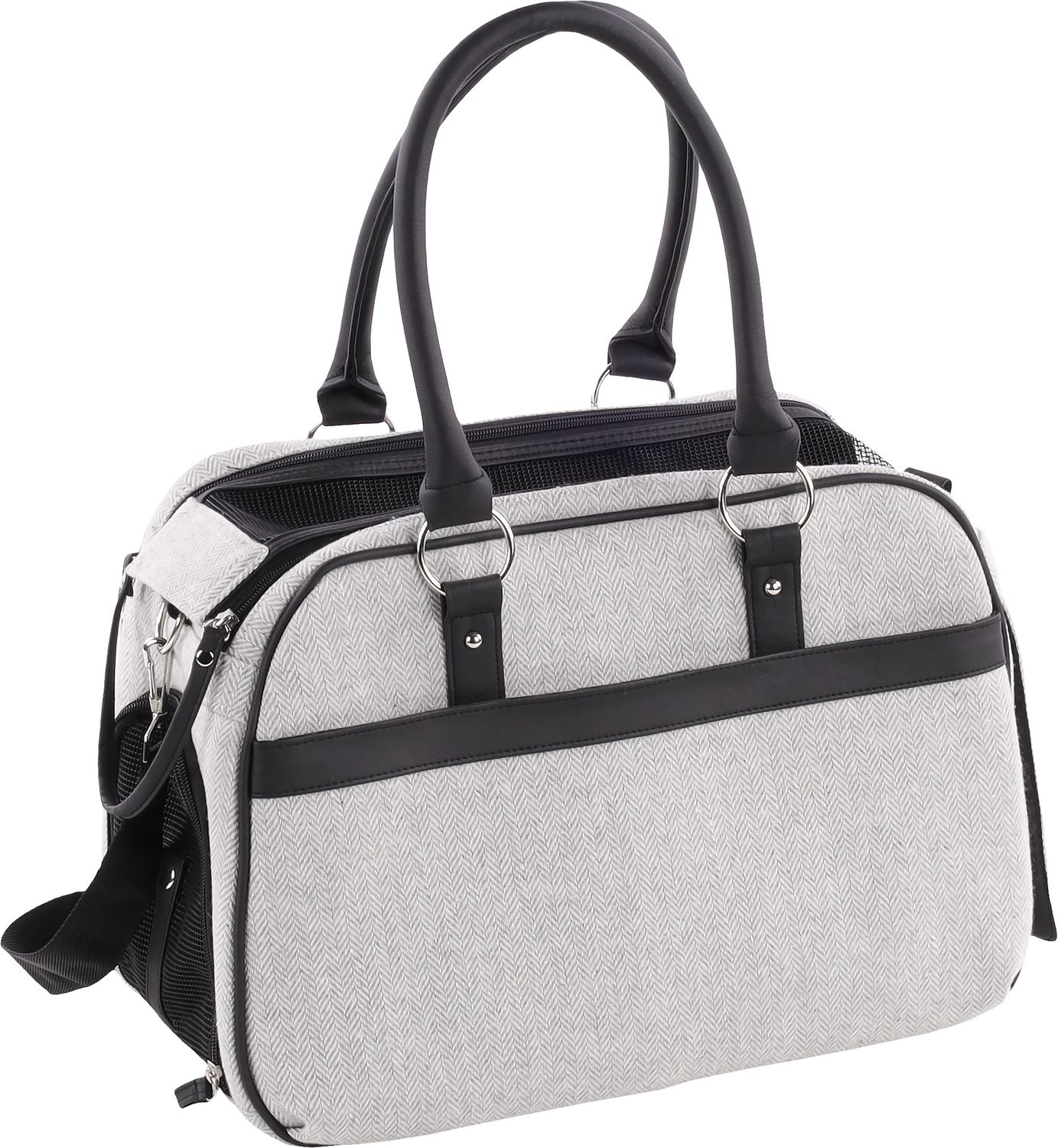 DRAAGTAS JUSTINE LICHTGRIJS 44x23x32CM   518616