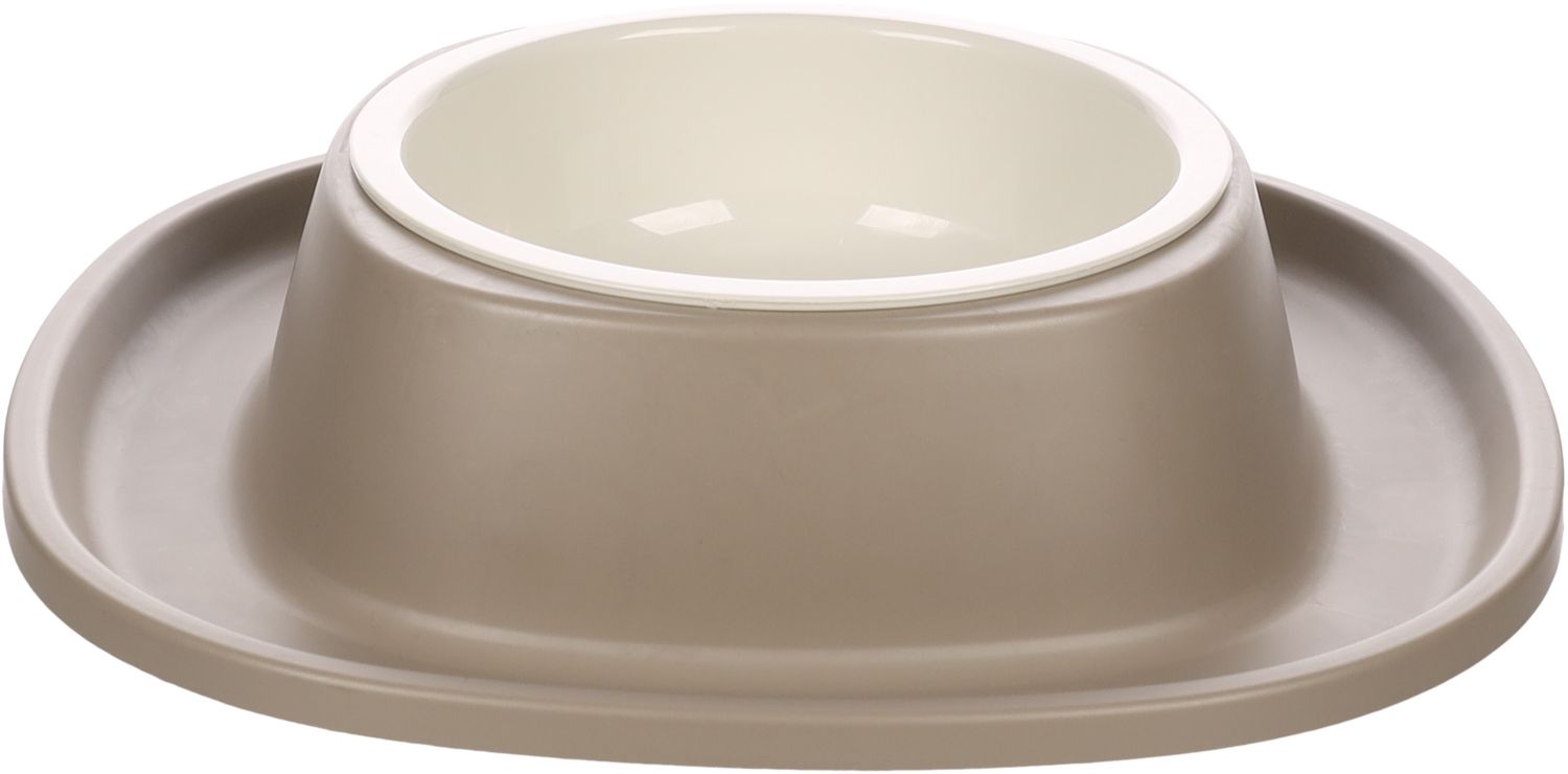 EET- EN DRINKPOT MET HOUDER ILKO L TAUPE 0,6L DIA13,5CM 27,5x6CM   522542