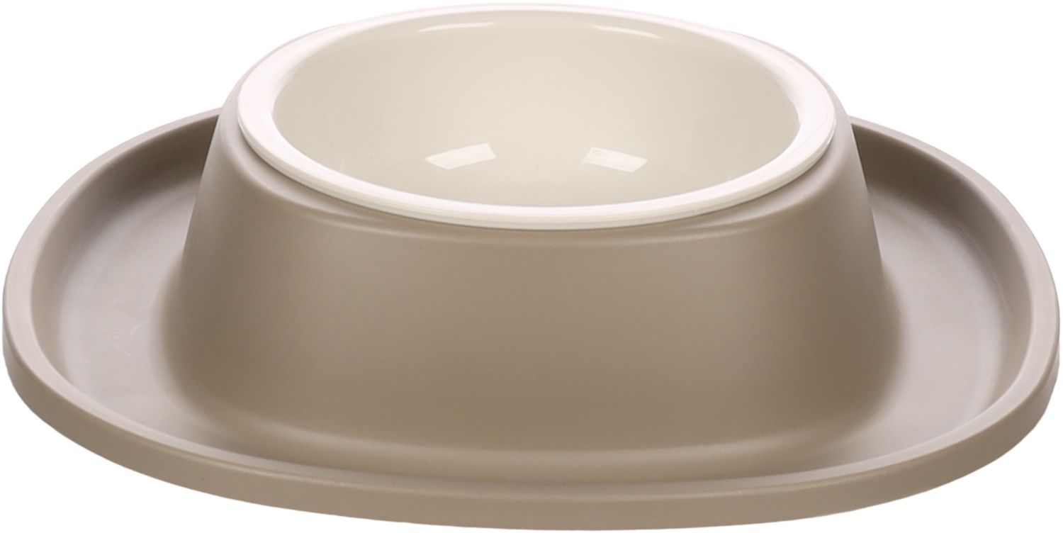 EET- EN DRINKPOT MET HOUDER ILKO S TAUPE 0,2L DIA9,5CM 19,5x4,5CM   522541