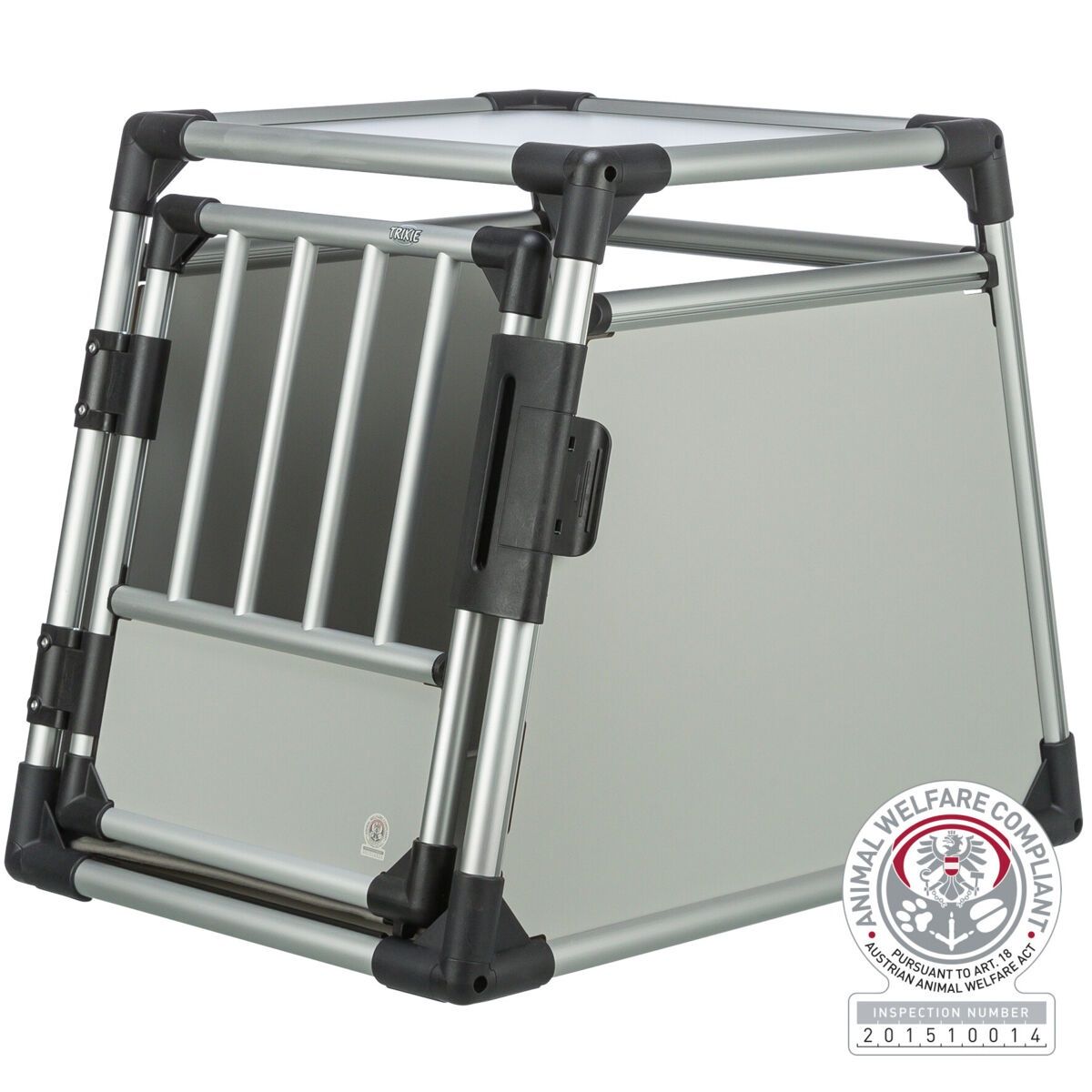 Vervoersbox, aluminium M: 55 × 62 × 78 cm, lichtgrijs/zilver 39341
