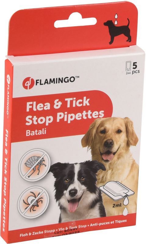 ANTIPARASIET BATALI VLO &amp; TEEK STOP PIPETTES HOND 5x2ML   519841