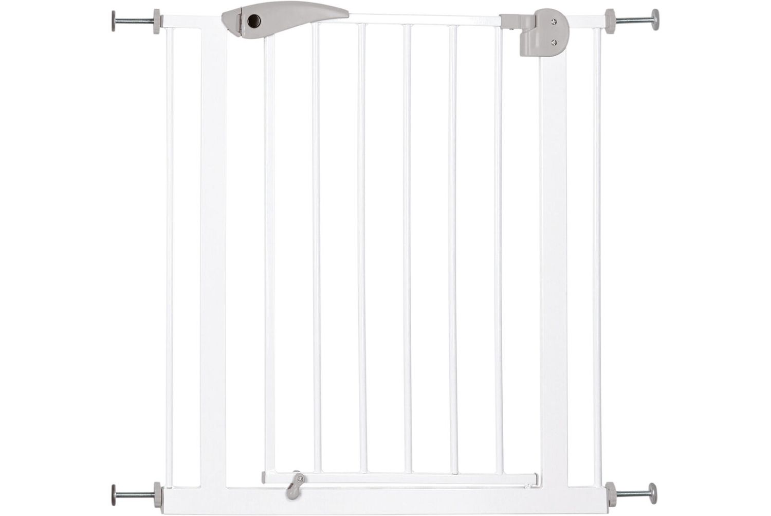 Hondenhek, metaal 75–85 × 76 cm, wit  39451
