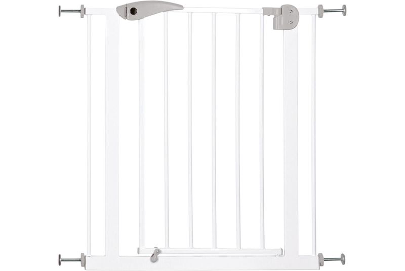 Hondenhek, metaal 75–85 × 76 cm, wit  39451