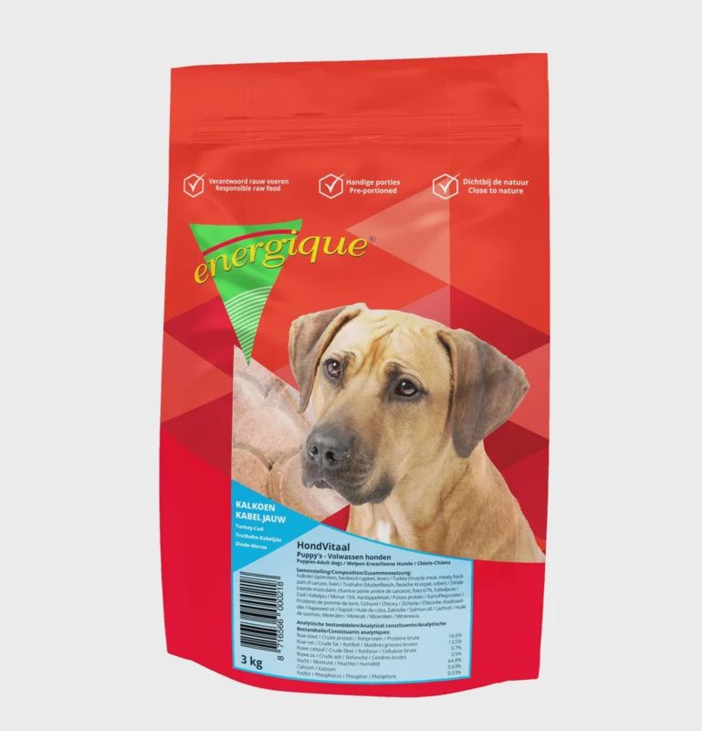 Energique Vitaal kalkoen/kabeljauw 3kg 1187