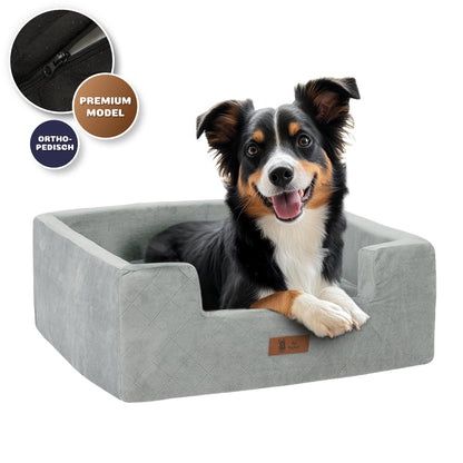 Premium Autostoel Hond - Grijs - L 23012