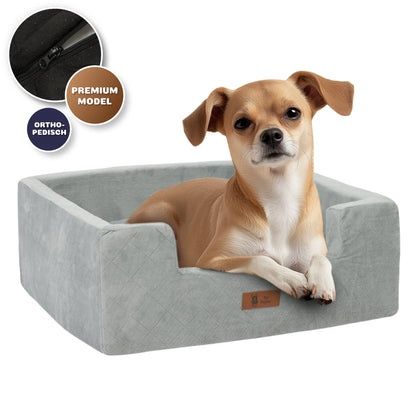 Premium Autostoel Hond - Grijs - M 23011