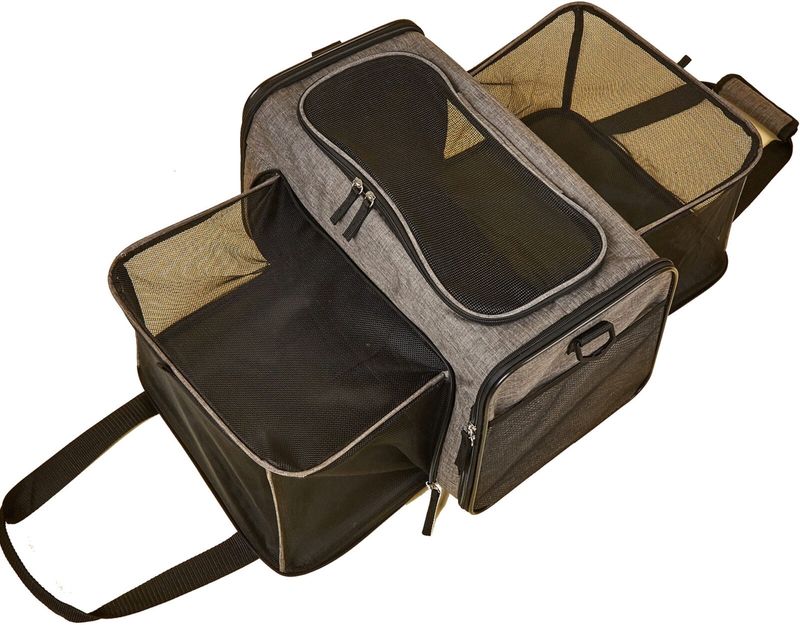 DCF18461 TRANSPORTZAK PLOOIBAAR/UITBREIDBAAR GRIJS 47*28*28CM FOFOS 311902000