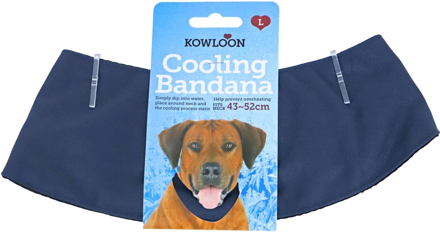 KOELBANDANA DONKERBLAUW LARGE 43-52 CM 020 2528