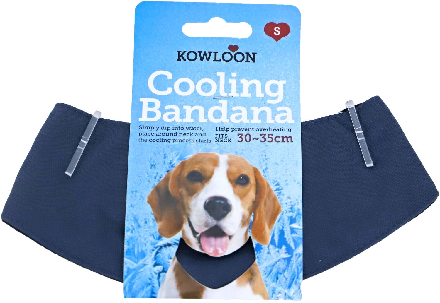 KOELBANDANA DONKERBLAUW SMALL 30-35 CM 020 2526