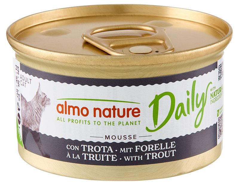 Almo daily cats mousse met forel 85g A144