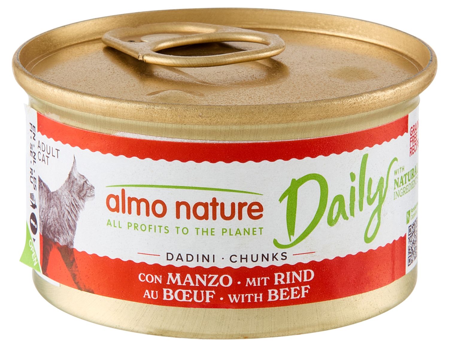 Daily Cats 85g brokjes met rund  A159