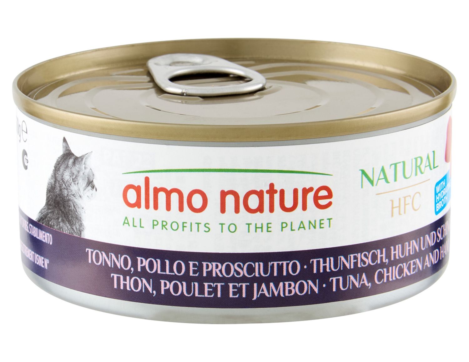 HFC Cats 150g Natural - Tonijn, kip en ham   A5131H
