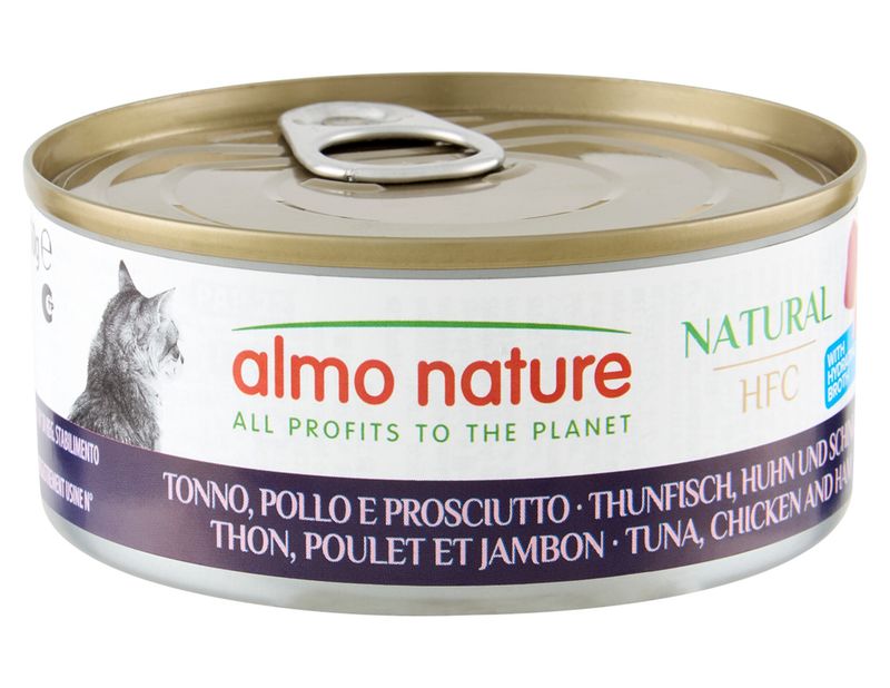 HFC Cats 150g Natural - Tonijn, kip en ham   A5131H
