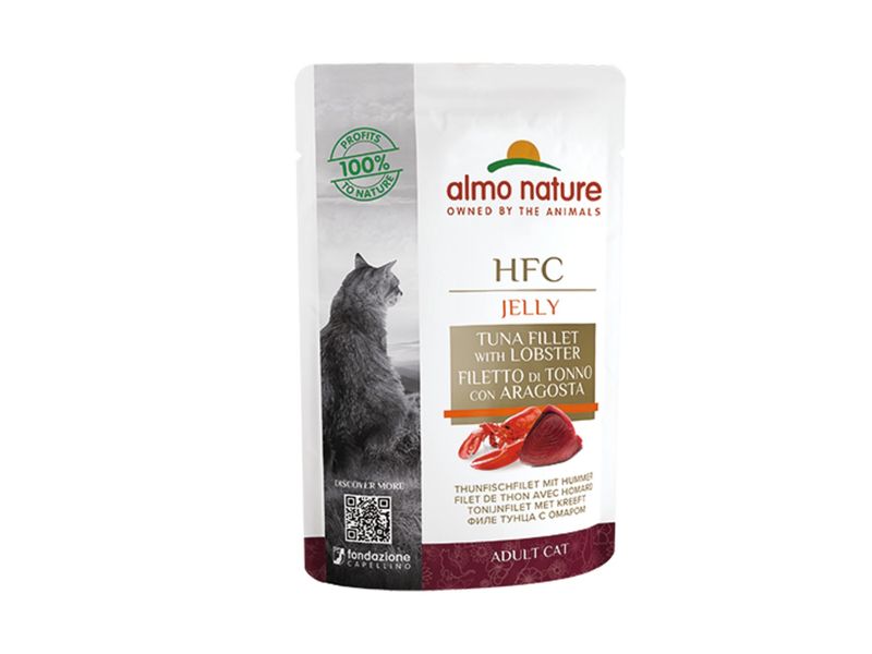 HFC Cats 55g Jelly - tonijnfilet en kreeft   A5833