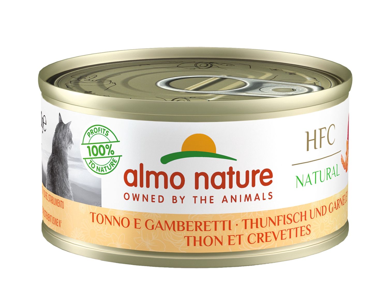 HFC Cats 70g Natural - tonijn en garnaaltjes A5023H